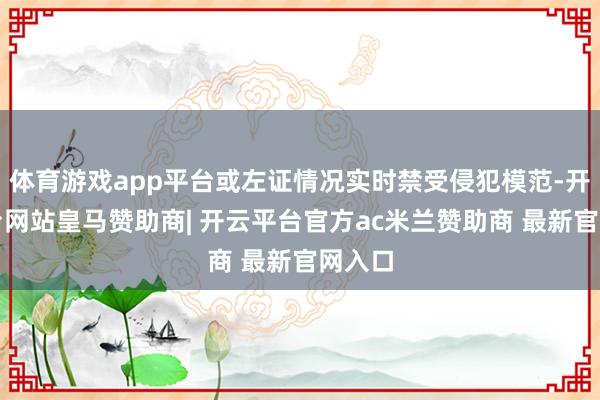体育游戏app平台或左证情况实时禁受侵犯模范-开云平台网站皇马赞助商| 开云平台官方ac米兰赞助商 最新官网入口