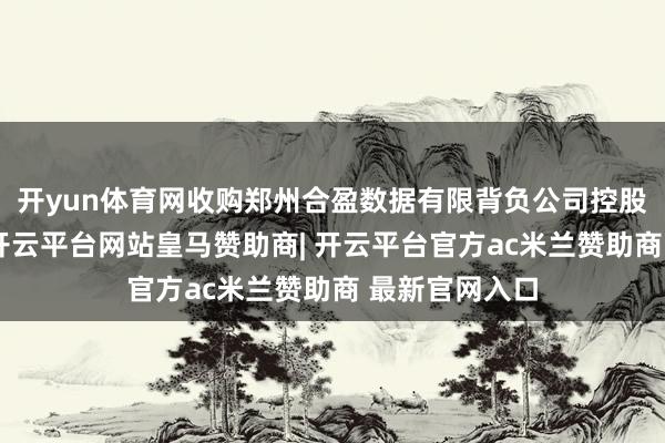开yun体育网收购郑州合盈数据有限背负公司控股权关联事项-开云平台网站皇马赞助商| 开云平台官方ac米兰赞助商 最新官网入口